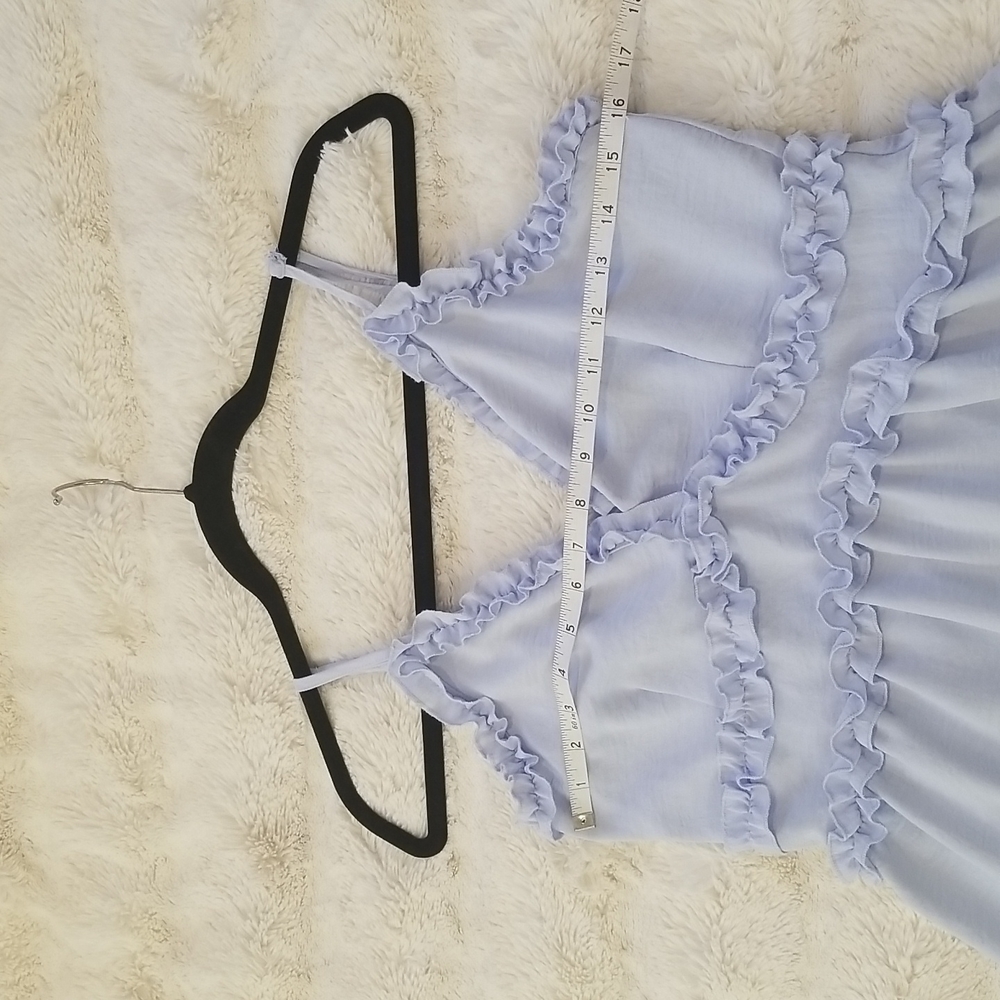 Iris Ruffle Trim Adjustable Spaghetti Straps Mini… - image 7